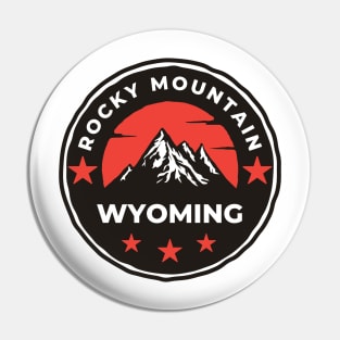 Rocky Mountain Wyoming - Travel Pin