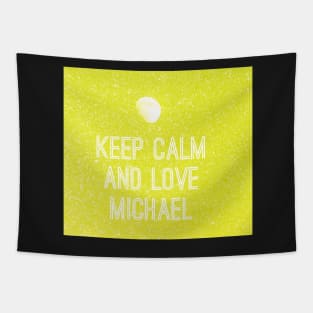 Keep calm and love Michael No. 3 Tapestry