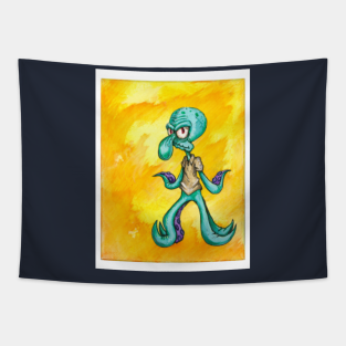 Squidward Meme Tapestries Teepublic