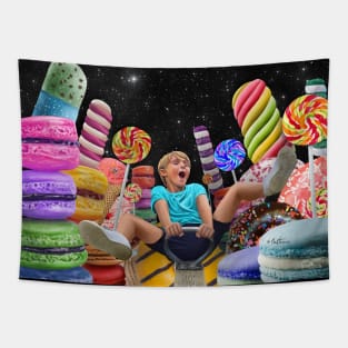 Childhood Sweetness Candy Boy 2 Tapestry