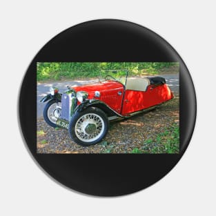 Three Wheeler Sports Car Pin