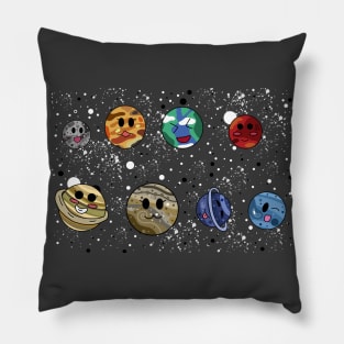 Planets(Dark Version) Pillow