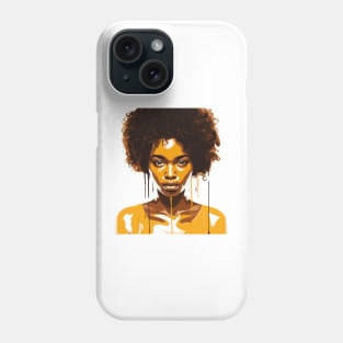 Afrocentric Woman Dripping With Melanin Phone Case