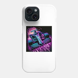 Race Car Neon Phone Case