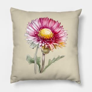 abstract summer flower Pillow