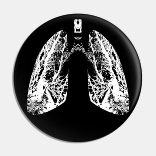 Marble human lungs Pin