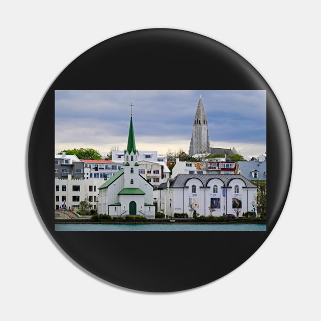 Reykjavik Cityscape Iceland Pin by MartynUK