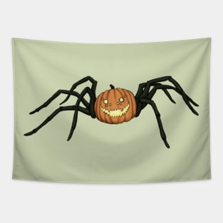 Pumpkin Spider Tapestry