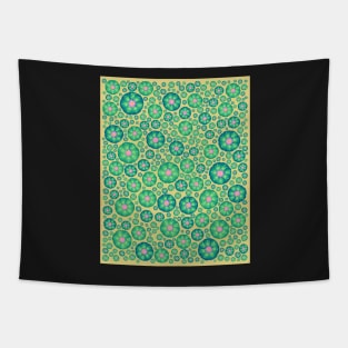 Peyote cactus plant pattern illustration Tapestry