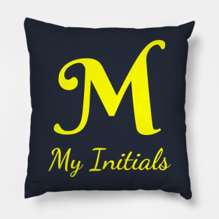 Letter M Letter Art Pillow