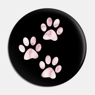 Pink Marble Paws Pin