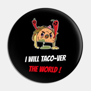 Halloween Cute Taco Monster Pin