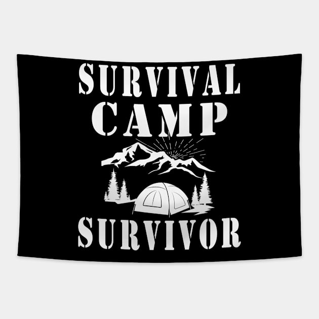 Survival Camp Survivor Tapestry by Mamon