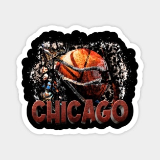 Classic Sports Chicago Proud Name Basketball Magnet