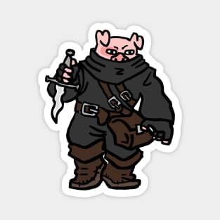 Fantasy Tabletop Piggy Rogue Cute Magnet