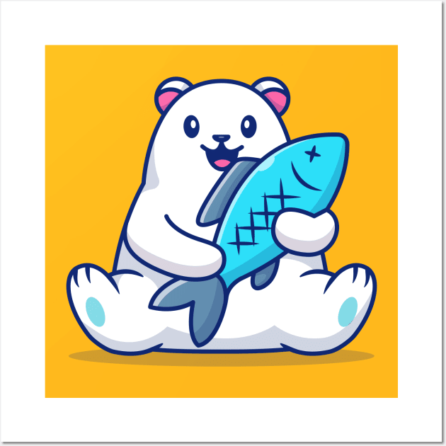 Chibi Polar Bear Stickers and Magnets 