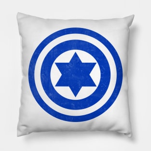 Captain Jew Funny Design 1 Blue Print Pillow