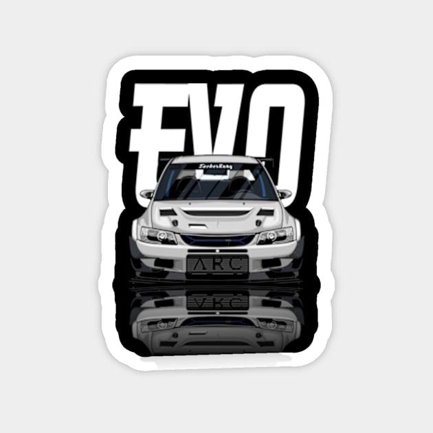 Mitsubishi Lancer Evolution Evo 9, IX, JDM Car Magnet by T-JD