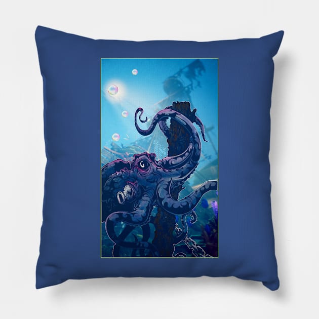 Giant Purple Octopus Pillow by Clifficus