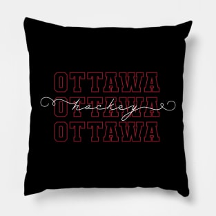 PWHL Hockey Ottawa Pillow