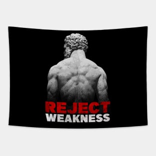 Back of Hercules - Reject Weakness Tapestry