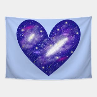 Cosmic Heart Space Heart Celestial Love Design for Cosmic Souls Tapestry