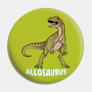 Allosaurus Dinosaur Design Pin