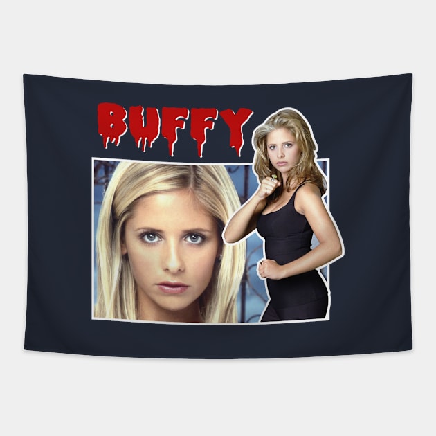 Buffy The Vampire Slayer Tribute Montage Tapestry by Rebus28