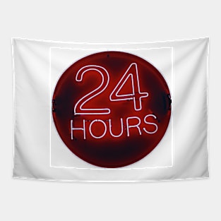 24 hrs in red Tapestry