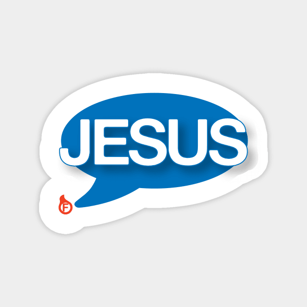 Firebrand Jesus Logo Magnet by Alan Jones