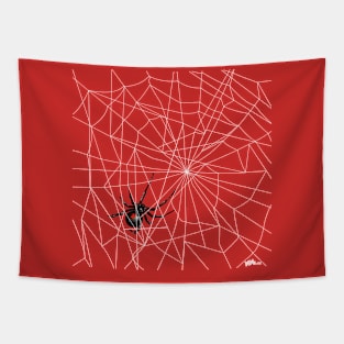 Black Widow Web Tapestry