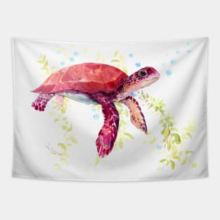 Babe Sea Turtle Tapestry