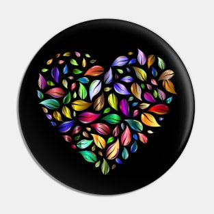 Heart Leaves Pin