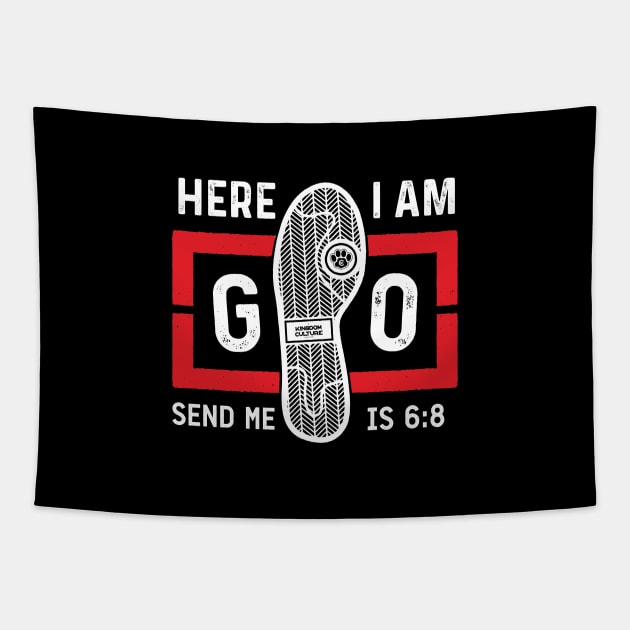 HERE I AM SEND ME Tapestry by Kingdom Culture