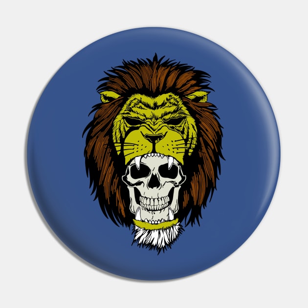 Lion Roar (Skull) Pin by Colonel JD McShiteBurger