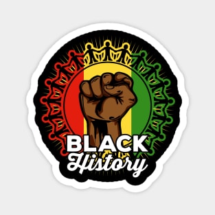 Black History Empowerment African World Colors Magnet