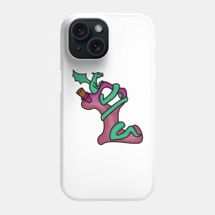 Green and Purple Potion Dragon Phone Case