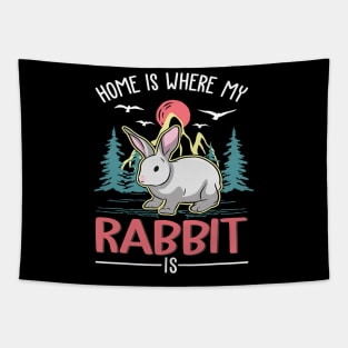 Home is where my Rabbit is Rabbit Tapestry