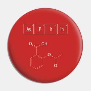 Aspirin Molecular Structure Pin