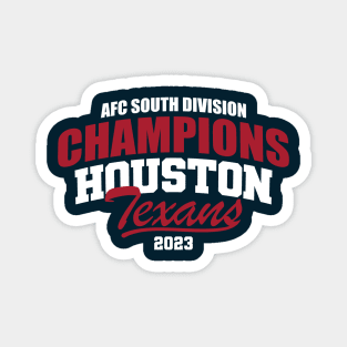 Texans 2023 AFC South Champs Magnet