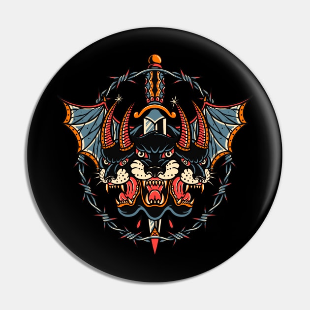 Black panter The devil Pin by ILLUSTRA.13