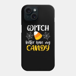 Halloween Witch Gift Funny Candy Corn Trick or Treat Design Phone Case