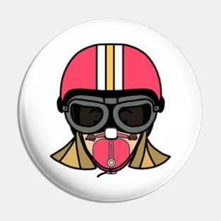 Vespa Girl Pin