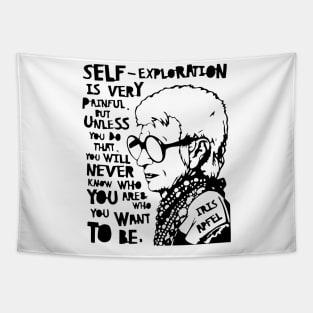 Iris Apfel Self Exploration Tapestry