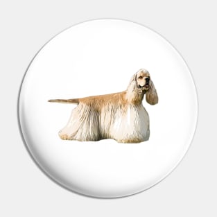 American Cocker Spaniel Golden Beauty Pin