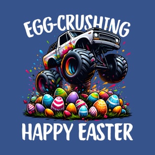 Egg-crushing Happy Easter Monster Truck T-Shirt