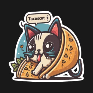 Siamese Cat Eating Tacos T-Shirt