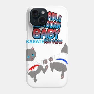 Adorable Newborn Baby Karate Kittens Phone Case