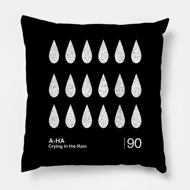 A-Ha  / Minimalist Graphic Fan Artwork Design Pillow by saudade