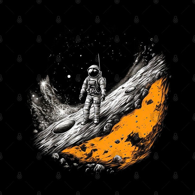 Celestial Voyager: Moon Landing Commemoration by Klimek Prints